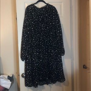 Black & White Polka Dot Dress - LANE BRYANT- 24